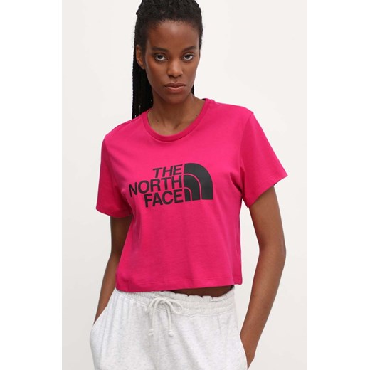 The North Face t-shirt bawełniany damski kolor różowy NF0A87NAPYI1 The North Face M ANSWEAR.com