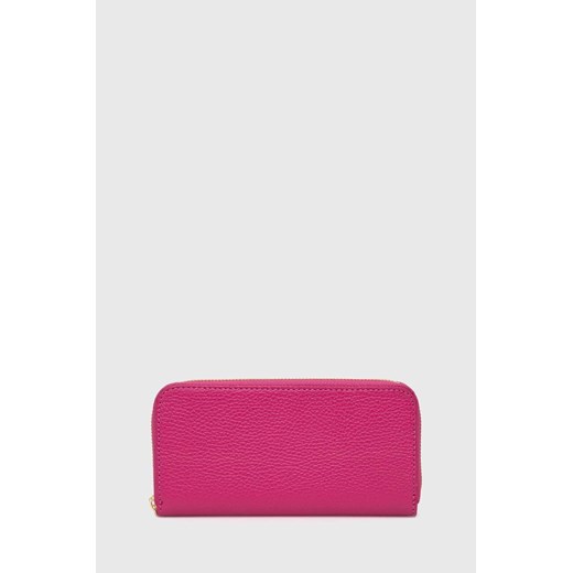 Answear Lab portfel skórzany damski kolor różowy Answear Lab One size ANSWEAR.com
