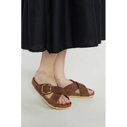Birkenstock Skórzane klapki Siena Big Buckle LEOI 36 Gomez Fashion Store