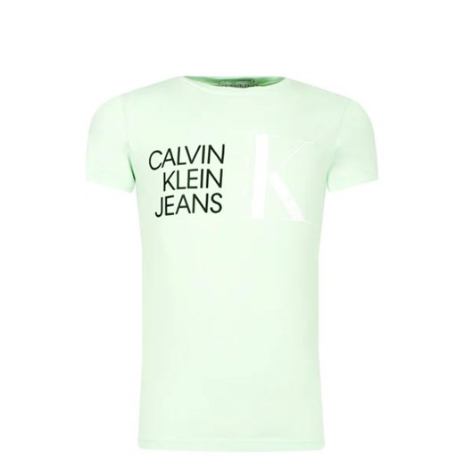 CALVIN KLEIN JEANS T-shirt | Slim Fit ze sklepu Gomez Fashion Store w kategorii Bluzki dziewczęce - zdjęcie 172711164