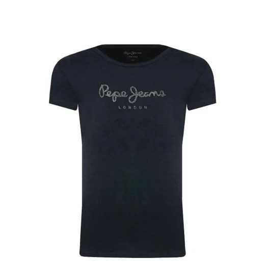 Pepe Jeans London T-shirt HANA GLITTER | Regular Fit ze sklepu Gomez Fashion Store w kategorii Bluzki dziewczęce - zdjęcie 172736314