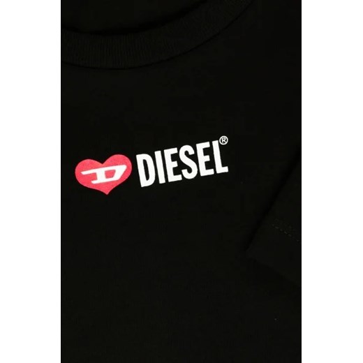 Bluzka dziewczęca Diesel bawełniana 