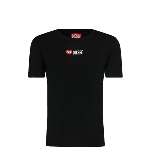 Diesel T-shirt | Regular Fit ze sklepu Gomez Fashion Store w kategorii Bluzki dziewczęce - zdjęcie 172737323