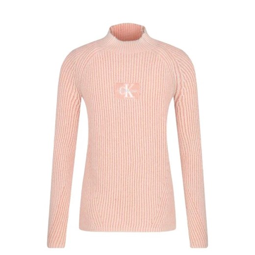 CALVIN KLEIN JEANS Sweter | Regular Fit | z dodatkiem wełny ze sklepu Gomez Fashion Store w kategorii Swetry dziewczęce - zdjęcie 172738793