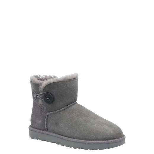 UGG Skórzane śniegowce Mini Bailey Button II | z dodatkiem wełny 36 Gomez Fashion Store