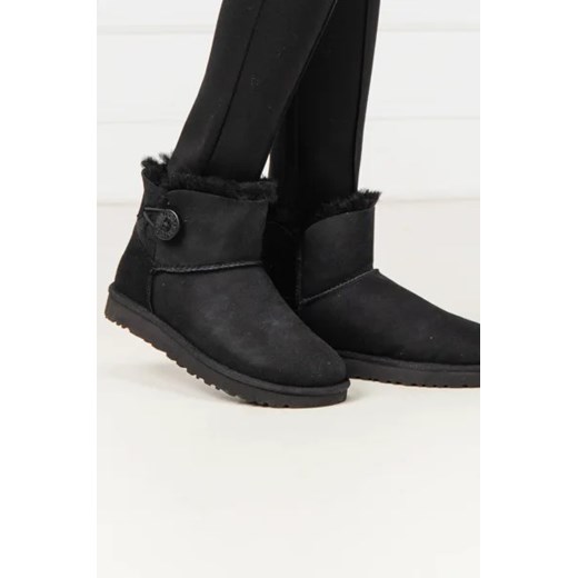 UGG Skórzane śniegowce Mini Bailey Button II 37 Gomez Fashion Store