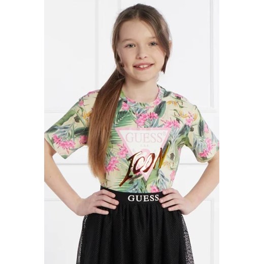 Guess T-shirt | Regular Fit ze sklepu Gomez Fashion Store w kategorii Bluzki dziewczęce - zdjęcie 172747630