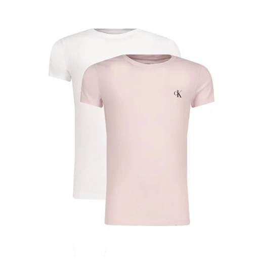 CALVIN KLEIN JEANS T-shirt 2-pack | Slim Fit ze sklepu Gomez Fashion Store w kategorii Bluzki dziewczęce - zdjęcie 172750803