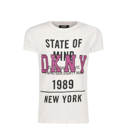 DKNY Kids T-shirt | Regular Fit ze sklepu Gomez Fashion Store w kategorii Bluzki dziewczęce - zdjęcie 172750844