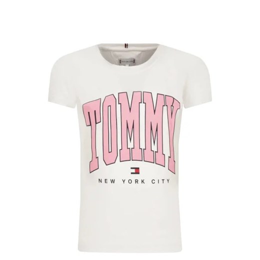 Tommy Hilfiger T-shirt | Regular Fit ze sklepu Gomez Fashion Store w kategorii Bluzki dziewczęce - zdjęcie 172751242