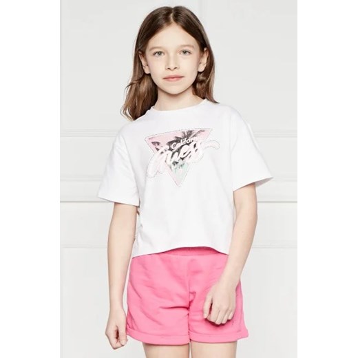 Guess T-shirt | Regular Fit ze sklepu Gomez Fashion Store w kategorii Bluzki dziewczęce - zdjęcie 172751390