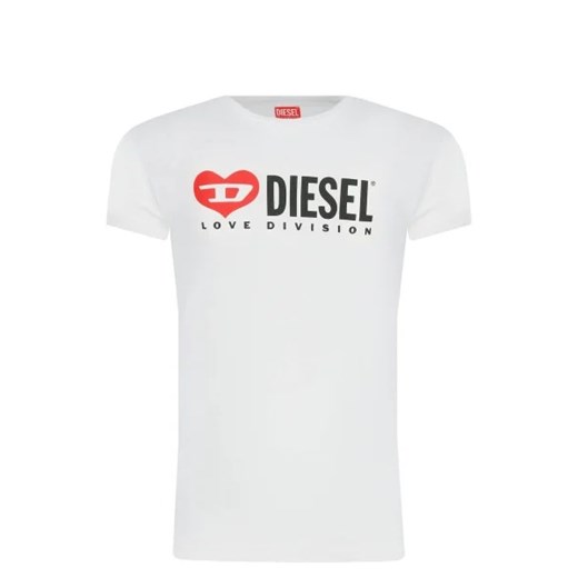 Diesel T-shirt | Regular Fit ze sklepu Gomez Fashion Store w kategorii Bluzki dziewczęce - zdjęcie 172752382