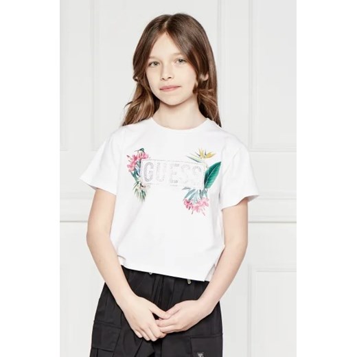 Guess T-shirt | Regular Fit ze sklepu Gomez Fashion Store w kategorii Bluzki dziewczęce - zdjęcie 172753190