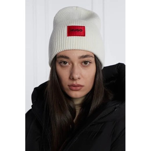 HUGO Wełniana czapka Saffa_hat One Size Gomez Fashion Store okazyjna cena