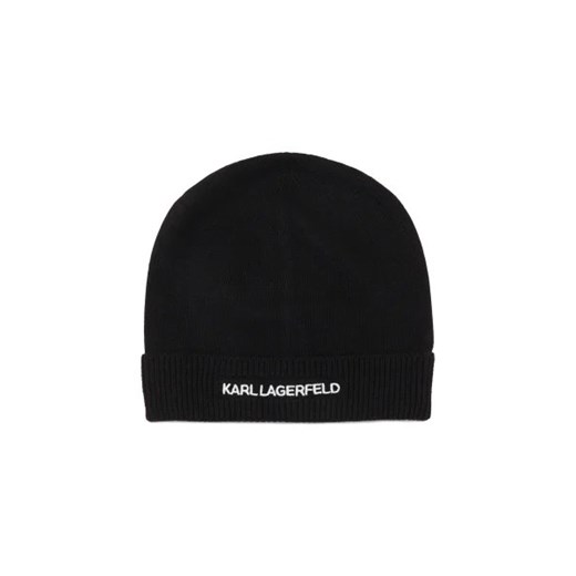 Karl Lagerfeld Czapka k/essential beanie | z dodatkiem wełny i kaszmiru ze sklepu Gomez Fashion Store w kategorii Czapki zimowe damskie - zdjęcie 172754942