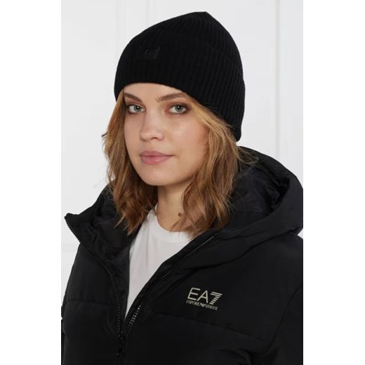 EA7 Wełniana czapka M promocyjna cena Gomez Fashion Store