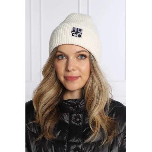 HUGO Czapka Women-X 692 | z dodatkiem wełny i kaszmiru One Size okazyjna cena Gomez Fashion Store