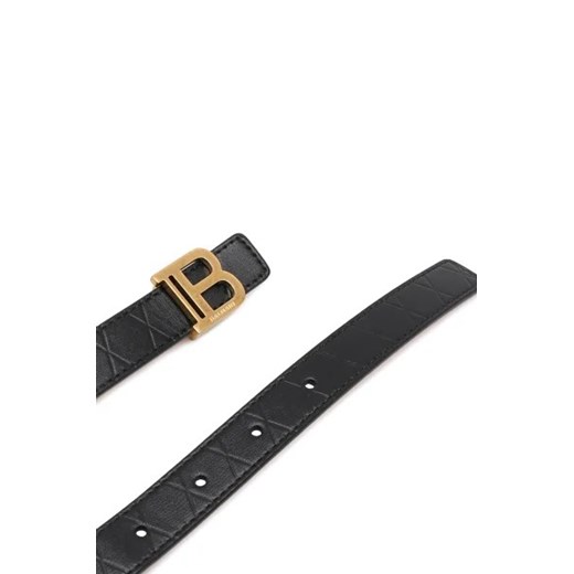 Balmain Skórzany pasek cuir EMBOSSE GRILLE 75 Gomez Fashion Store
