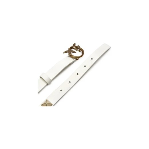 Pinko Skórzany pasek LOVE BERRY H2 BELT VITELLO SET Pinko M promocyjna cena Gomez Fashion Store