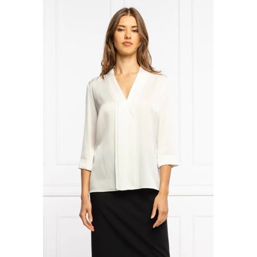 BOSS BLACK Jedwabna bluzka ISANI | Regular Fit ze sklepu Gomez Fashion Store w kategorii Bluzki damskie - zdjęcie 172773750