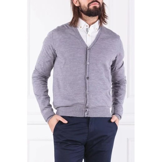 Hackett London Wełniany kardigan FF GG MERINO CARDI | Regular Fit ze sklepu Gomez Fashion Store w kategorii Swetry męskie - zdjęcie 172775343