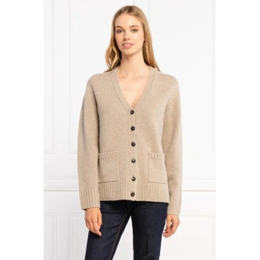 TORY BURCH Wełniany kardigan | Regular Fit ze sklepu Gomez Fashion Store w kategorii Swetry damskie - zdjęcie 172775364
