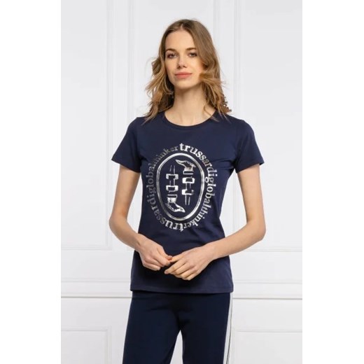 Trussardi T-shirt | Slim Fit ze sklepu Gomez Fashion Store w kategorii Bluzki damskie - zdjęcie 172775482
