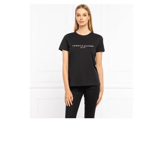 Tommy Hilfiger T-shirt | Regular Fit ze sklepu Gomez Fashion Store w kategorii Bluzki damskie - zdjęcie 172776073