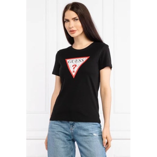 GUESS T-shirt ORIGINAL | Regular Fit ze sklepu Gomez Fashion Store w kategorii Bluzki damskie - zdjęcie 172776513
