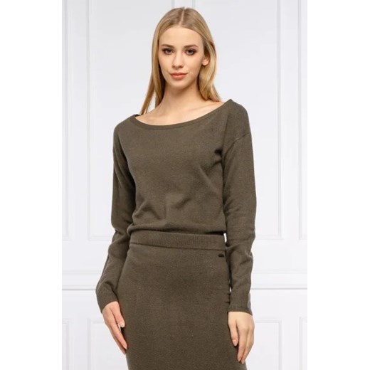 GUESS Sweter TANYA | Cropped Fit | z dodatkiem wełny ze sklepu Gomez Fashion Store w kategorii Swetry damskie - zdjęcie 172776753