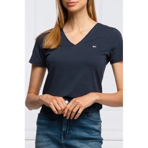 Tommy Jeans T-shirt | Skinny fit ze sklepu Gomez Fashion Store w kategorii Bluzki damskie - zdjęcie 172777632