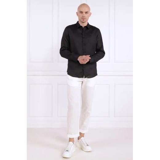 GUESS Lniana koszula LS ISLAND | Regular Fit Guess XL Gomez Fashion Store okazyjna cena