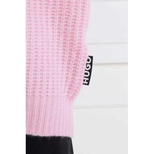 HUGO Wełniany sweter Sesamia | Oversize fit M promocja Gomez Fashion Store