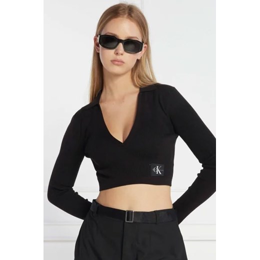 Calvin Klein Jeans Sweter | Cropped Fit S promocja Gomez Fashion Store