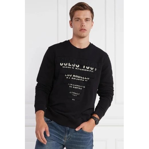 GUESS Bluza ABSTRACT TRIAN CN SW | Regular Fit Guess S promocja Gomez Fashion Store