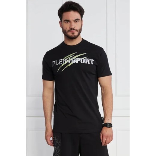 Plein Sport t-shirt męski czarny z krótkimi rękawami 