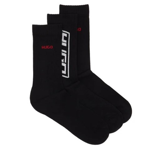 Hugo Bodywear Skarpety 3-pack RS RIB BADGE 43-46 wyprzedaż Gomez Fashion Store