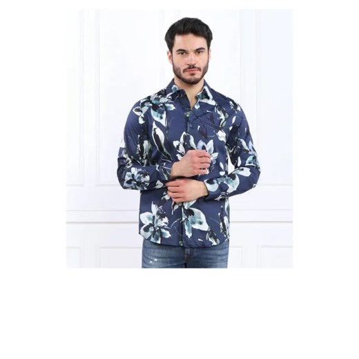 GUESS Koszula LS LUXE WATERCLR FLO | Slim Fit ze sklepu Gomez Fashion Store w kategorii Koszule męskie - zdjęcie 172783252