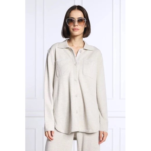 Marc Cain Wełniana koszula | Loose fit ze sklepu Gomez Fashion Store w kategorii Koszule damskie - zdjęcie 172783433
