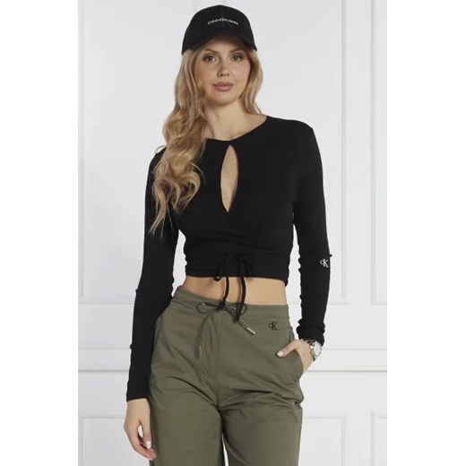 CALVIN KLEIN JEANS Bluzka | Cropped Fit ze sklepu Gomez Fashion Store w kategorii Bluzki damskie - zdjęcie 172783511