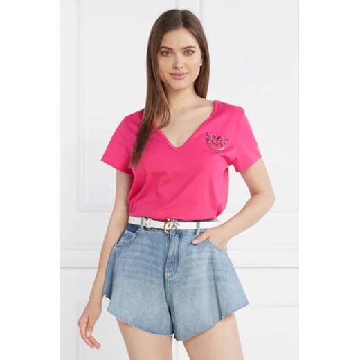 Pinko T-shirt | Regular Fit ze sklepu Gomez Fashion Store w kategorii Bluzki damskie - zdjęcie 172783814