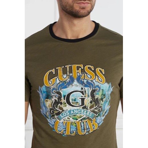 GUESS T-shirt SS CN MULTI LOGO | Slim Fit Guess XL okazja Gomez Fashion Store