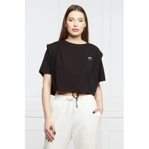 Pinko T-shirt MELFI | Cropped Fit ze sklepu Gomez Fashion Store w kategorii Bluzki damskie - zdjęcie 172785480