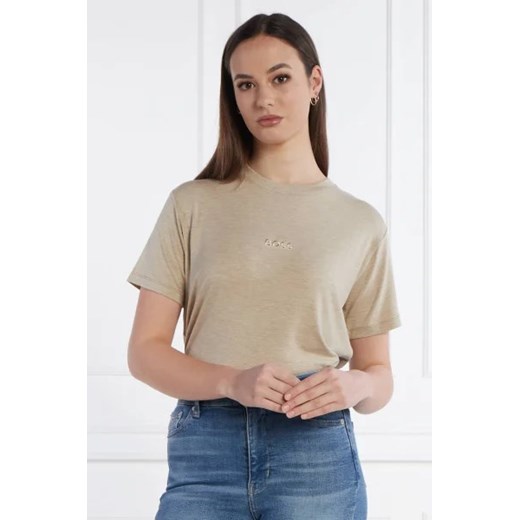 BOSS BLACK T-shirt Select | Regular Fit ze sklepu Gomez Fashion Store w kategorii Bluzki damskie - zdjęcie 172786711