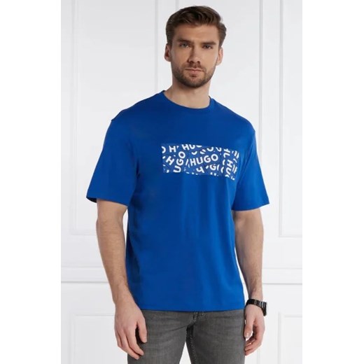Hugo Blue T-shirt Nalayo | Regular Fit ze sklepu Gomez Fashion Store w kategorii T-shirty męskie - zdjęcie 172786940