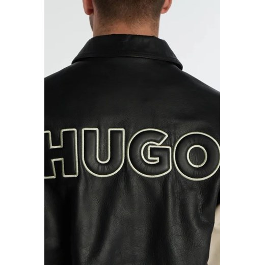 HUGO Skórzana kurtka bomber                                                      L okazja Gomez Fashion Store