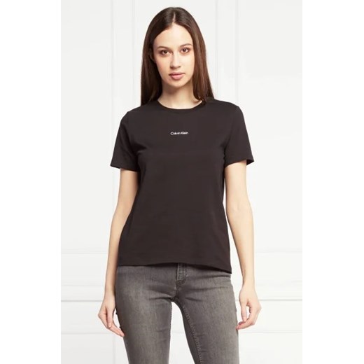 Calvin Klein T-shirt | Regular Fit ze sklepu Gomez Fashion Store w kategorii Bluzki damskie - zdjęcie 172788193