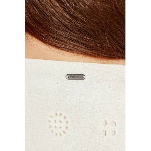 Pepe Jeans London Lniana sukienka DASHA L Gomez Fashion Store wyprzedaż