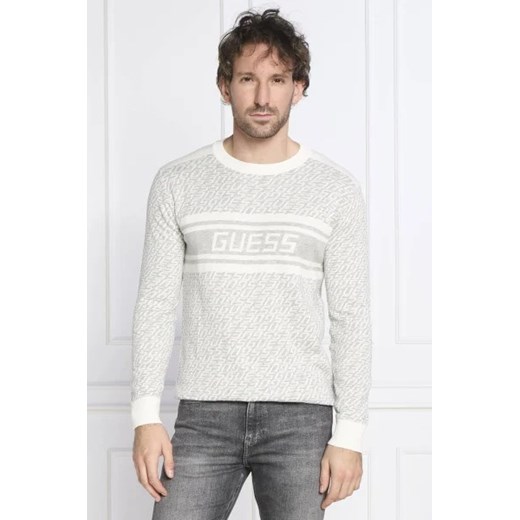 GUESS Sweter PALMER | Slim Fit | z dodatkiem wełny ze sklepu Gomez Fashion Store w kategorii Swetry męskie - zdjęcie 172789383