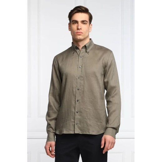 Oscar Jacobson Lniana koszula Harry 3 | Slim Fit ze sklepu Gomez Fashion Store w kategorii Koszule męskie - zdjęcie 172789514